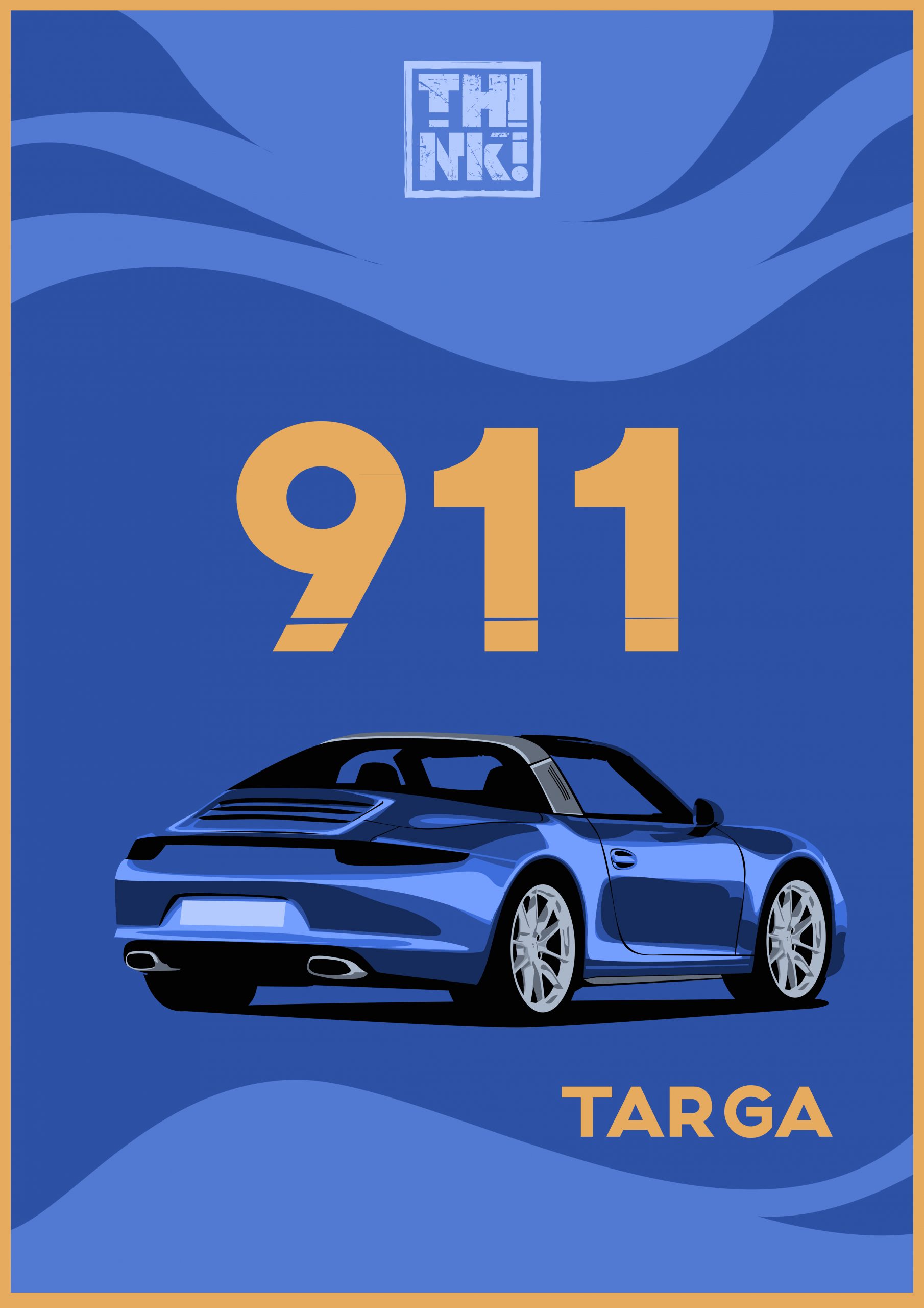 Porsche 911 Targa - Serigraphy - thINK and Flowinistar Porsche 911 Targa - Serigraphy - thINK and Flowinistar