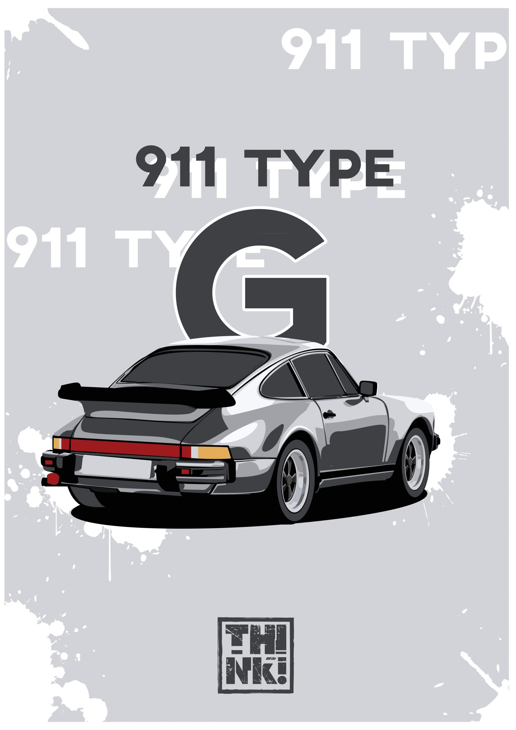 Porsche 911 Type G - Serigraphy - thINK and Flowinistar Porsche 911 Type G - Serigraphy - thINK and Flowinistar